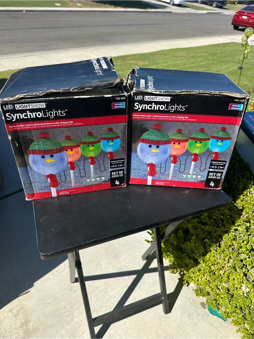 LightShow SynchroLights LED Snowman Stake Lights - Multicolor